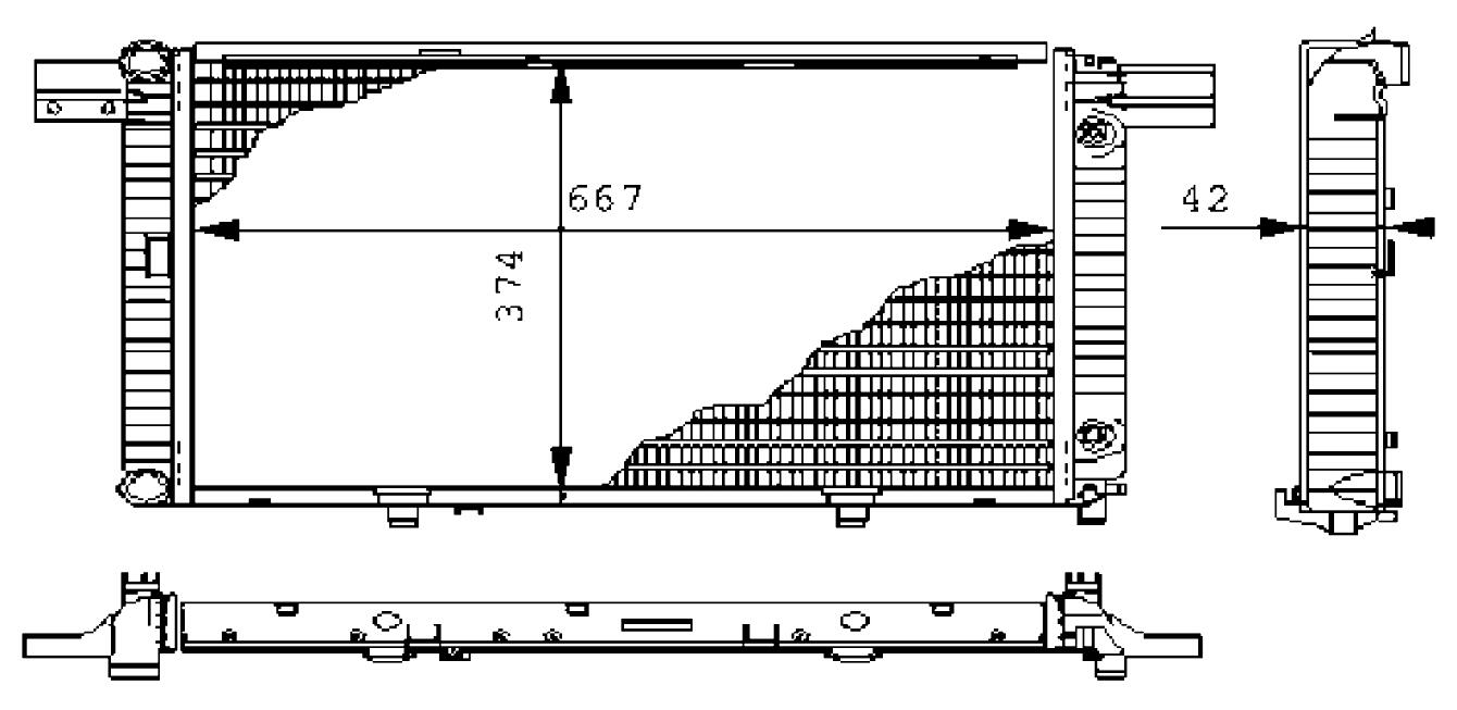 Mercedes Radiator 1295000703 - Behr 376711451